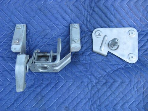 1958 cadillac series 62, coupe deville hood latch assembly nice restored set