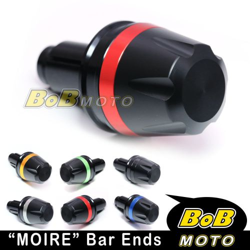 Red moire handle bar ends for ducati diavel / carbon 2011 2012 2013