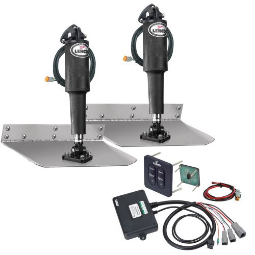 Lenco tt9x9 9&#034; x 9&#034; standard trim tab kit w/standard tactile switch kit 12v