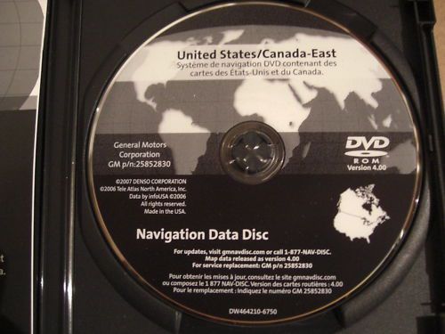 Cadillac/chevy/pontiac navigation disc us/canada east