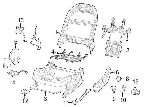 Chrysler oem  seat track cover 1zw07dx9ac image 11