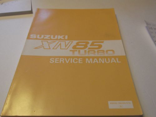 1982 suzuki xn85 turbo service manual