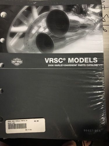 Harley-davidson 2006 vrsc vrod  models parts catalog p/n 99457-06a new unopened