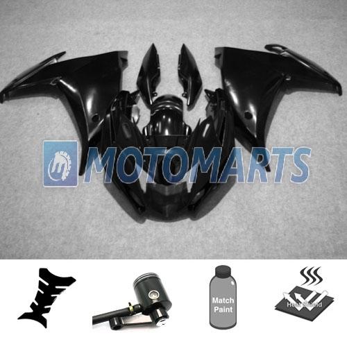 Bundle fairing kit with brake fluid reservoir for yamaha fz6r 09 10 11 2012 lblk