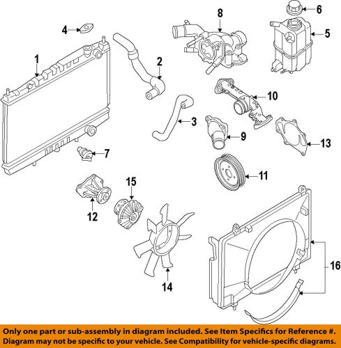 Nissan oem radiator-lower hose 215037s000