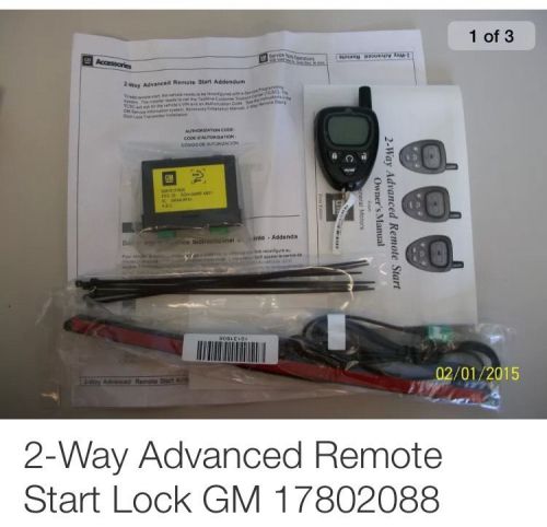 2-way advanced remote start lock gm 17802088