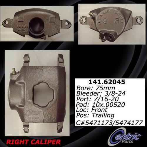 Centric 141.62045 front brake caliper-premium semi-loaded caliper-preferred