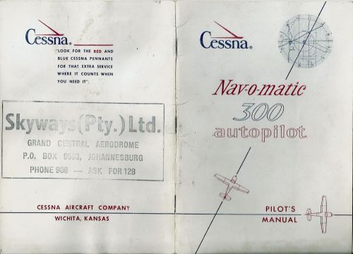 Cessna nav-o-matic 300 owner&#039;s manual