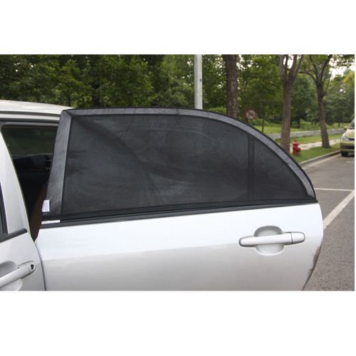 2pcs car window sun visor sun shade shield magic mesh cover sunshades anti-uv xl