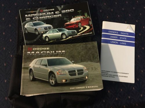 2007 dodge magnum owners manual