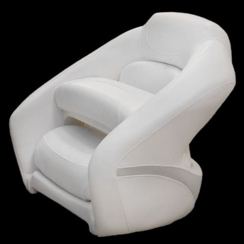 Rinker 200584 white light gray marine boat bucket bolster seat m1510ab0027