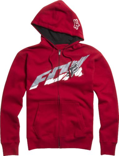 Fox racing super faster zip front fleece hoody red all sizes sweatshirt hoodie