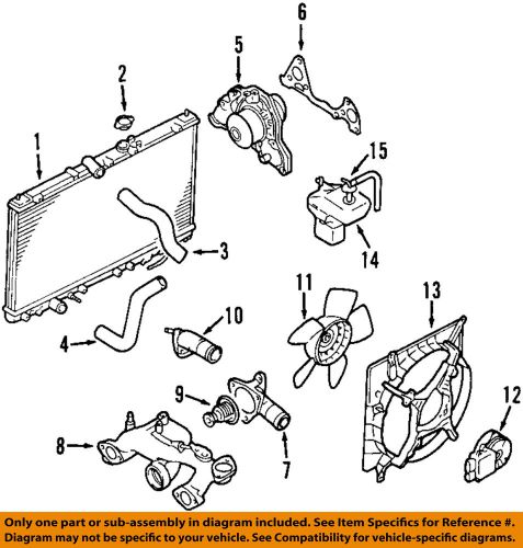 Mitsubishi oem 99-03 galant radiator-upper hose mr312255