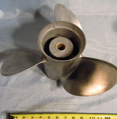 Omc johnson evinrude 389019 stainless boat propeller 14-1/4&#034; x 23 p, 15 spline