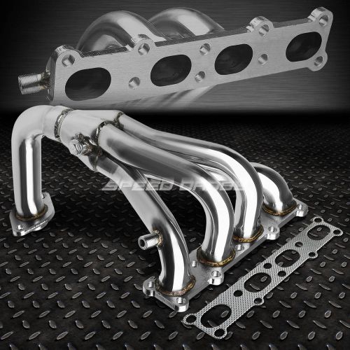 Stainless racing header exhaust manifold 01-03 mazda protege/5 2.0 dx/es/lx/mp3