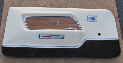 1969 ford mustang mach 1, boss 302, driver side door panel, one ~1~ white