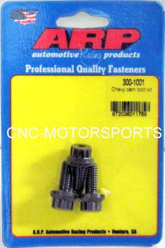 Arp cam bolt kit 300-1001 chevy 265 454 w/oversize head for use w/cam button