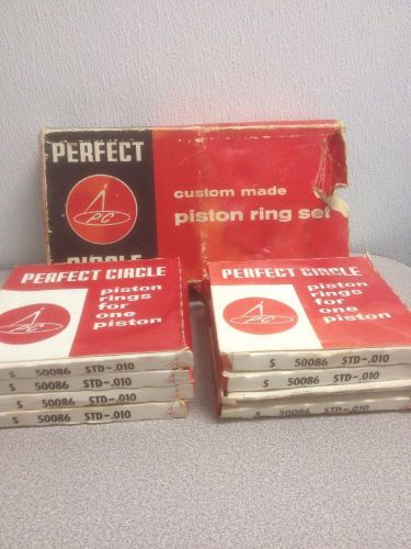 Rare vtg original nos 1971 perfect circle piston ring set # s 50086 std-.010