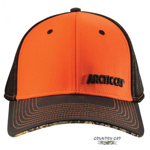 Arctic cat performance mesh back cap camo under brim - orange - 5263-099-100