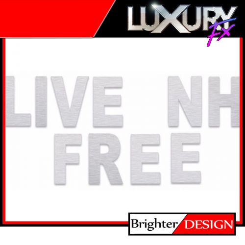 10p stainless steel live nh free emblem by luxury fx