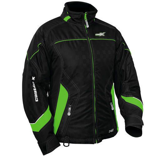 Castle x racewear twist womens snowmobile jacket green md