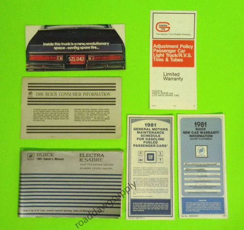 1981 buick electra lesabre estate wagon owners manual owner&#039;s guide book set