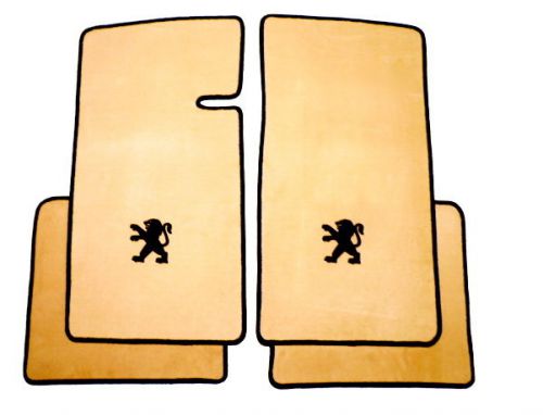 Tan velours  mat set for peugeot 504 coupe