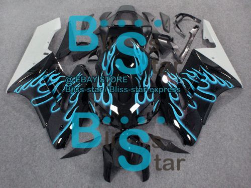 Blue flames injection fairing kit set honda cbr1000rr 2004-2005 12 b6