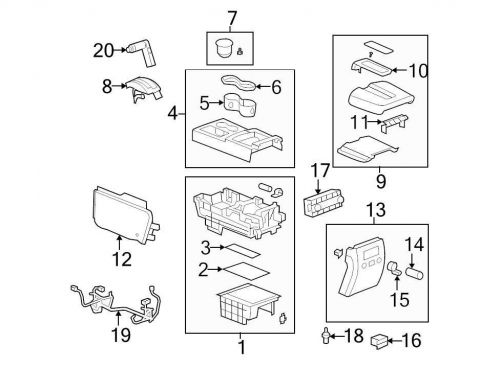 Brand new genuine gm oem 12 volt accessory power outlet cover #10364311