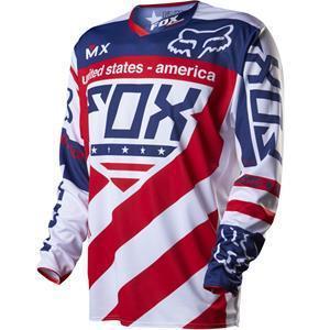 Sell NEW FOX RACING INTAKE MXON JERSEY RED WHITE AND BLUE RYAN DUNGY ...