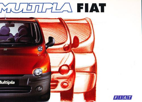 1999 fiat multipla sales brochure catalog german