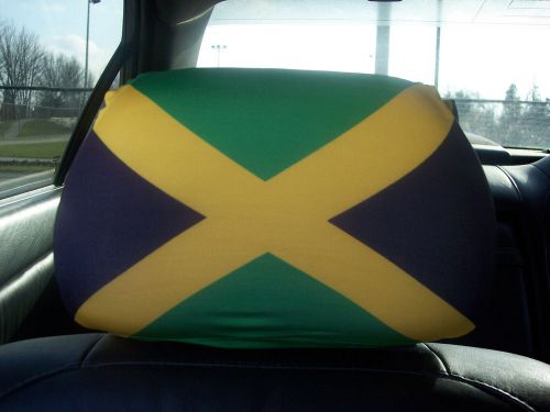 Jamaica/jamaican car/auto headrest flags/covers------2 pieces