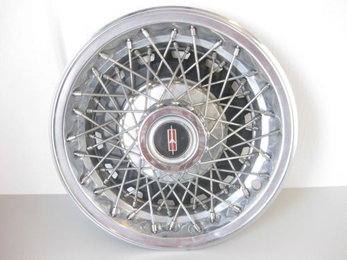 1984 1982 1978 1970s 1980s oldsmobile cutlass omega wire spoke hubcap 1979 14&#034;