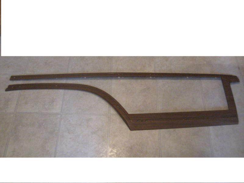 1966 chevrolet caprice estate woody wagon lt quarter wood grain trim molding nos