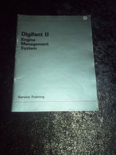 1987 vw self study program volkswagen digifant ii engine  factory original!