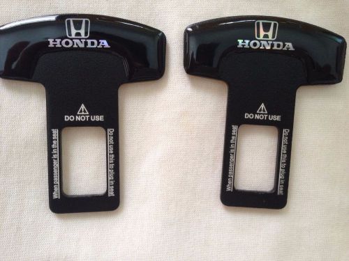 2x alloy seat belt buckle alarm safety clasp stop canceller fit honda car model