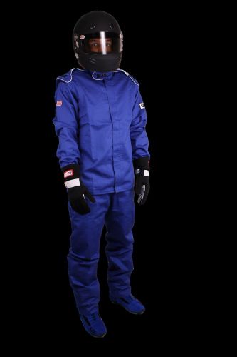Rjs racing equipment &#034;elite&#034; fire suit 3-2a/1 pants blue medium 200410304