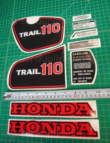 81 1981 honda ct110 110 trail 9pc vintage graphics decals stickers kit