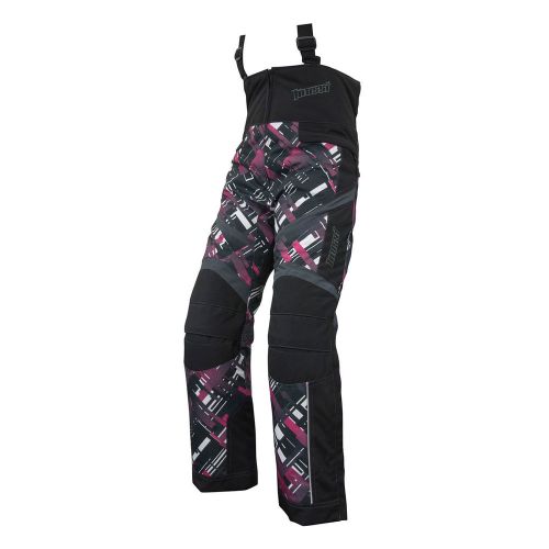 Mossi girls crossfade winter bibs fuchsia/black/white - sz 12