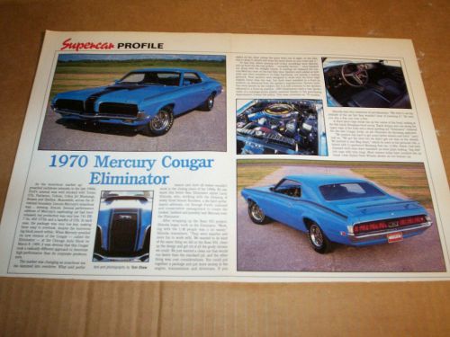 70 1970 mercury cougar eliminator boss 302 magazine article