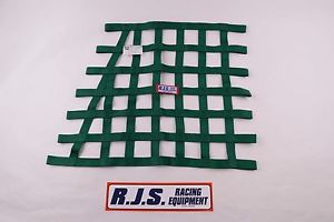 Rjs racing equipment sfi 27.1 green loop ribbon net 19x19x24x19.5
