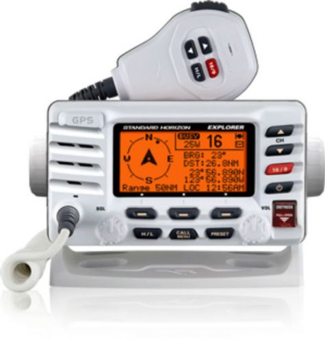 Standard explorer gps white class d 25 watt vhf