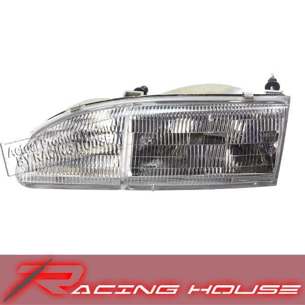 Driver side head light lamp left 1994 1995 ford thunderbird clear lense assembly