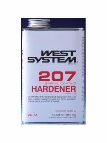 West system 207sa special clear hardener coating .66 pt.-new low delivered price