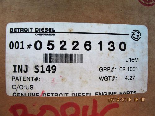 5226130 detroit diesel fuel injector   149 series engine new in box [c5s3]