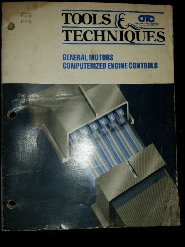 Otc 103012 tools and techniques manuel troubleshooting codes