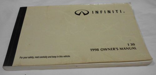 1998 infiniti i30 / i 30 owner&#039;s manual  /  good condition  /  free s/h