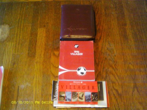 Mercury villager 1996 owner&#039;s manual package