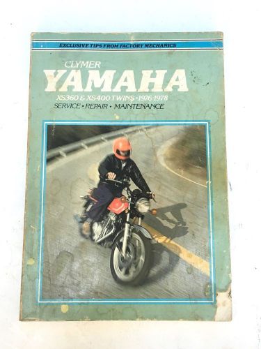 Clymer yamaha xs360 &amp; xs400 twins 1976-1978 shop manual