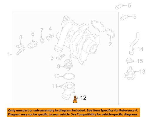 Audi oem 08-16 s5 air bag-front impact sensor bolt n10196103